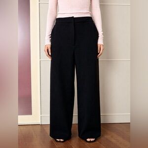 Zara Black Wide-Leg Trousers